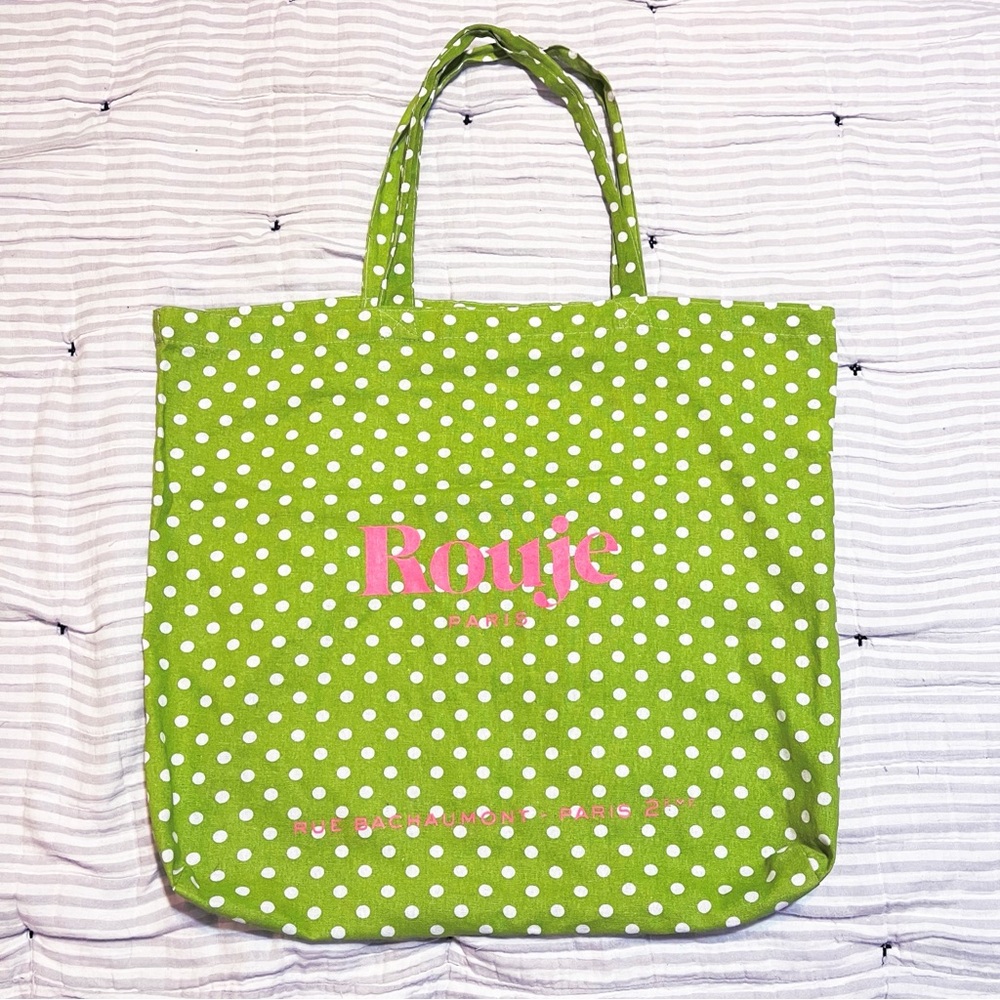 Rouje Paris Polka Dot Cotton Tote Bag